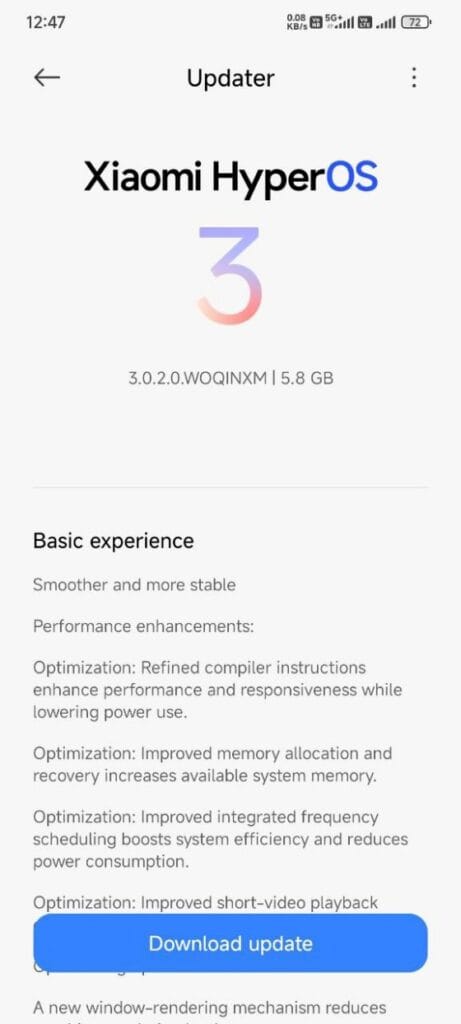 Redmi Note 14 HyperOS 3 Update