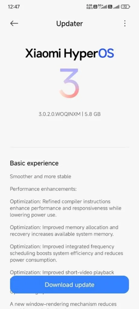 Redmi Note 14 HyperOS 3 Update