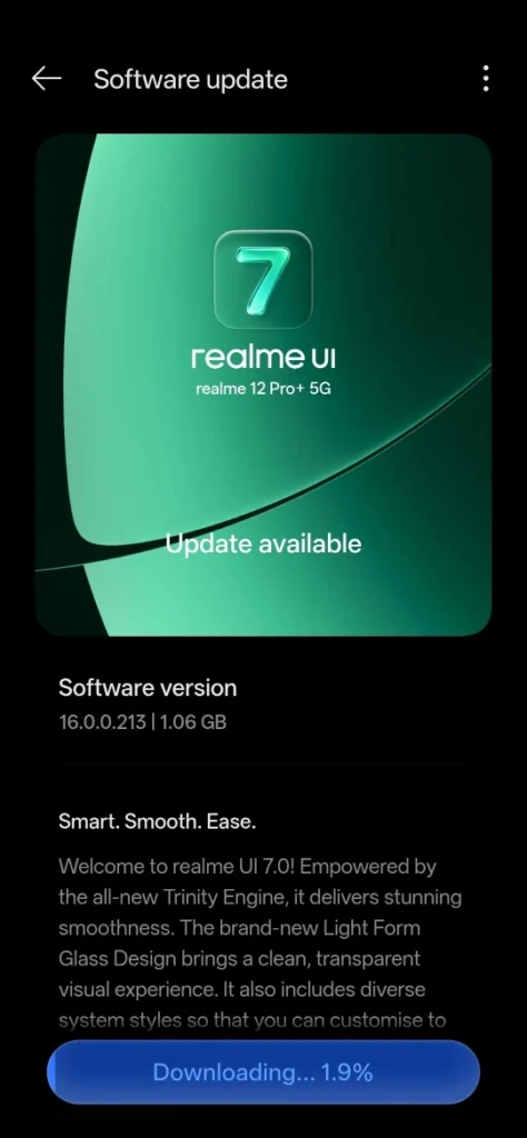 Realme 12 Pro Plus Receives Realme UI 7 Update
