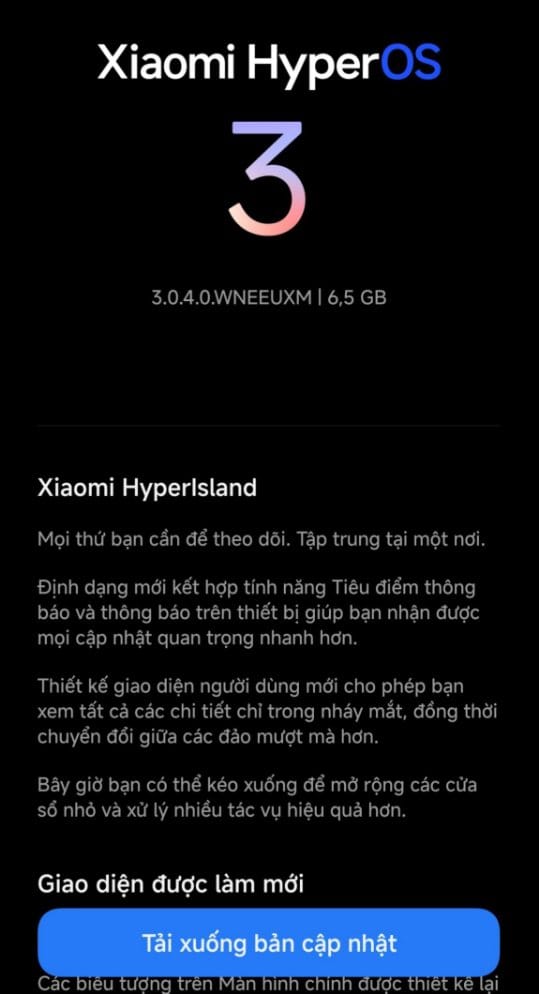 Xiaomi 14T HyperOS 3 Update