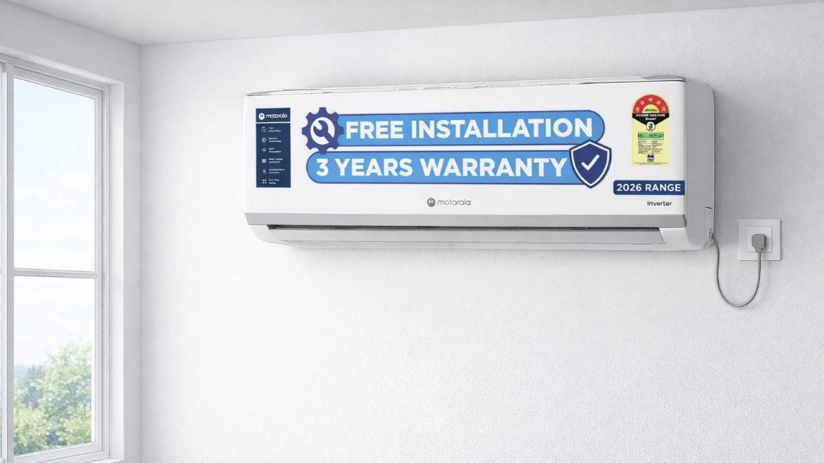 Motorola 1.5 Ton 5-Star Inverter AC