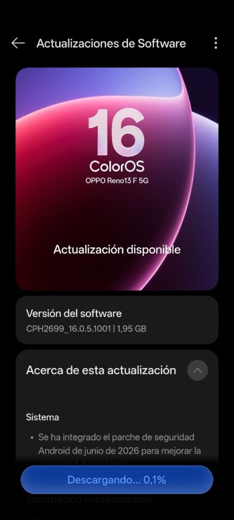 OPPO Reno13 F 5G ColorOS 16