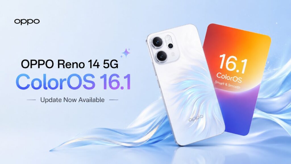 Oppo Reno 14 5G ColorOS 16.1 Update