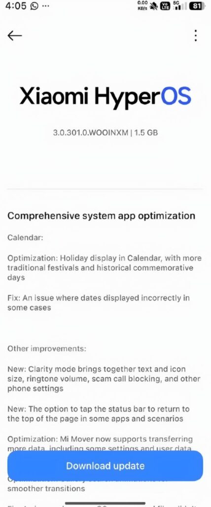 Poco X7 & Redmi Note 14 Pro 5G HyperOS 3.1 Update 